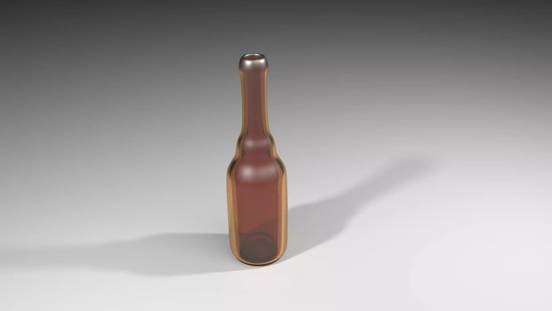 Amber Glass Bottle 9 3D model_0