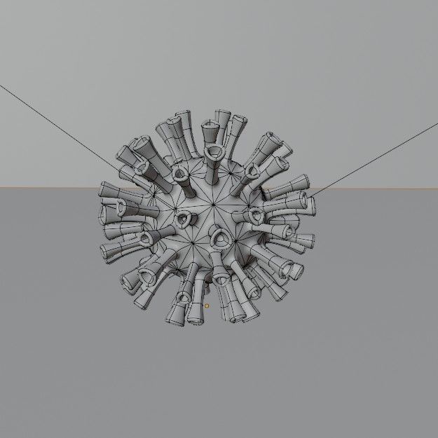 COVID 19 Free low-poly 3D model_2