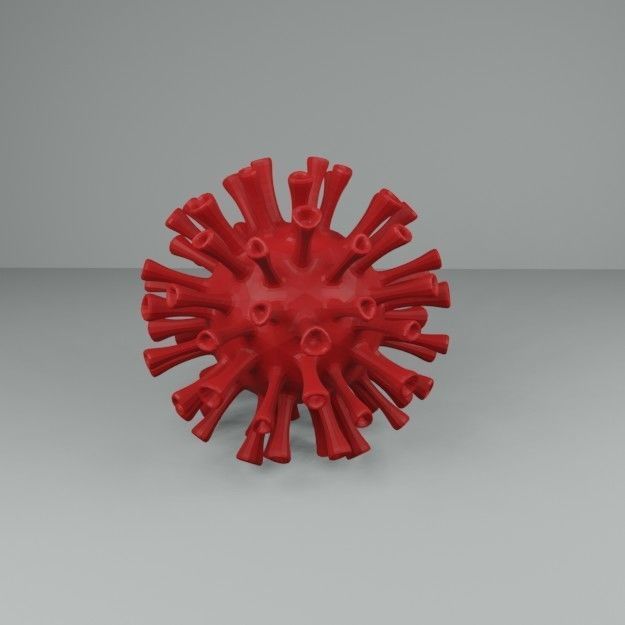 COVID 19 Free low-poly 3D model_1