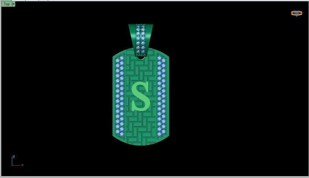 Latter S Pendent 3d Model 3D print model_1