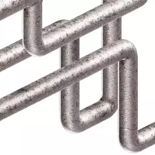 Rusty Steel Pipeline 3D model