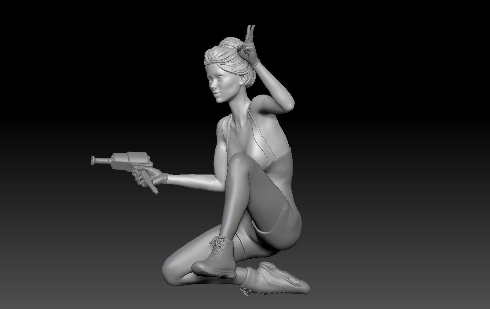 SEXY GIRL F1 PIT STOP 6 3D print model_1