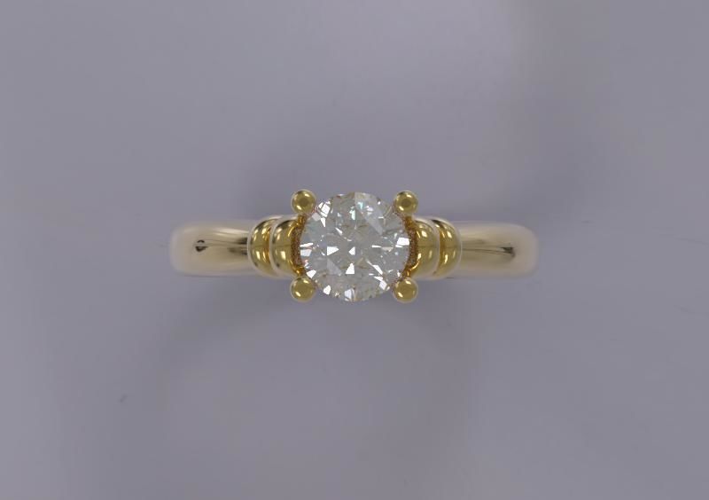 Diamond Ring 3D print model_2