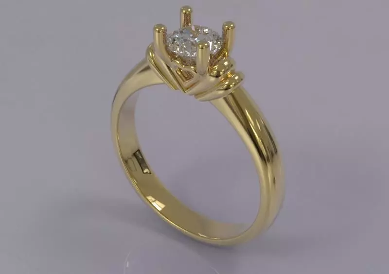 Diamond Ring 3D print model_0