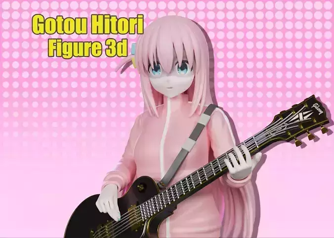 Gotou Hitori bocchi the rock figure 3d 3D print model