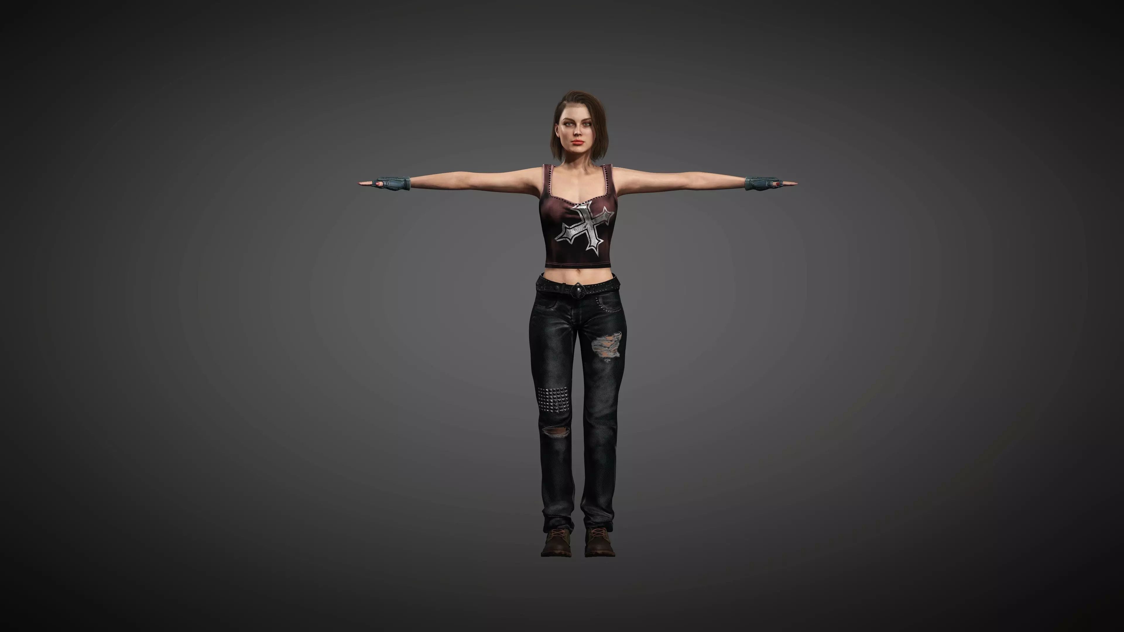Helene Sci-fi woman character 3d model 3D model rigged | CGTrader