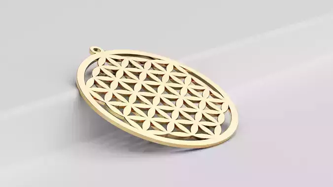 Jewelery Pendant Flower Of Life 3D print model