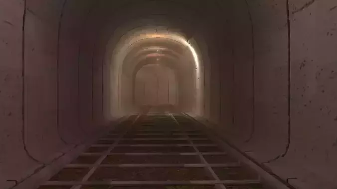 Train Tunnel 3D model