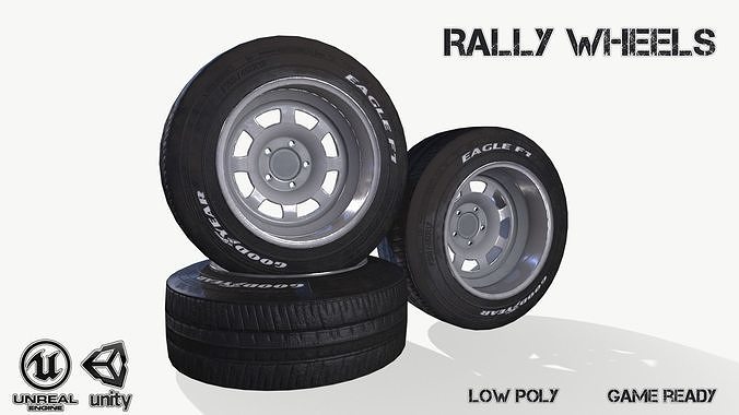 3D model Rally wheel Eagle F1 VR / AR / low-poly | CGTrader