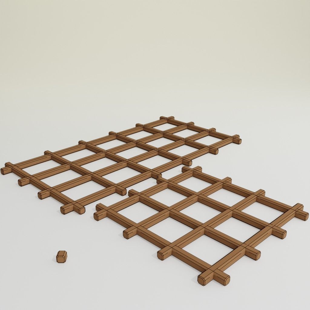 Arabic style set Low-poly 3D model_23