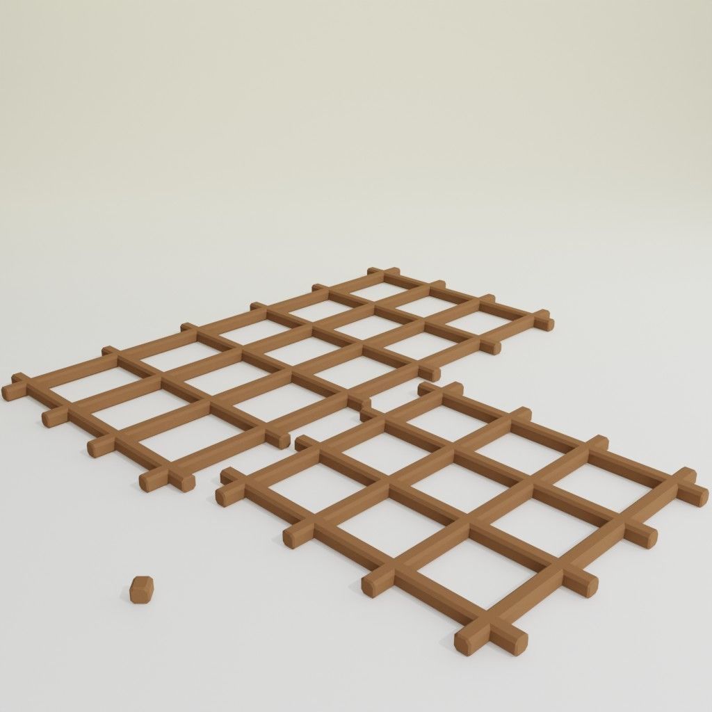 Arabic style set Low-poly 3D model_22