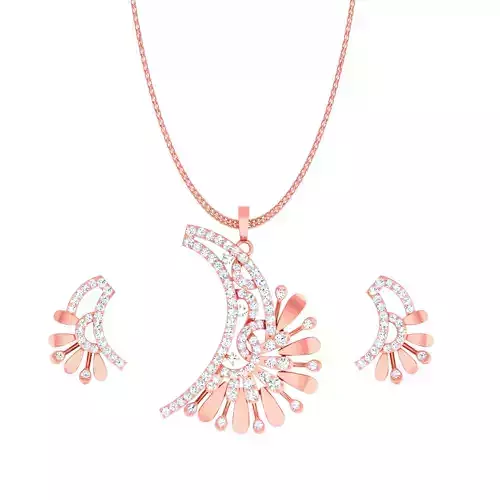 pendant sets  gold diamand ready to print