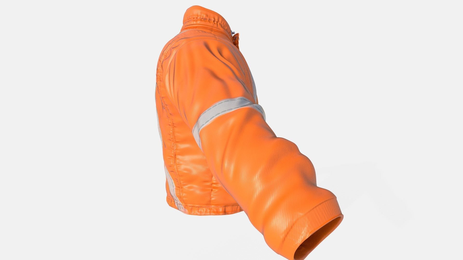 Workman Mining Safety  Jacket Low-poly 3D model_13