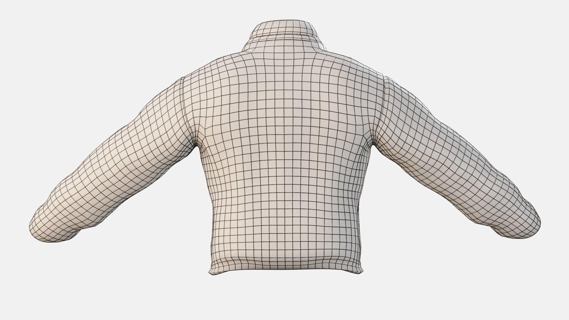 Workman Mining Safety  Jacket Low-poly 3D model_26