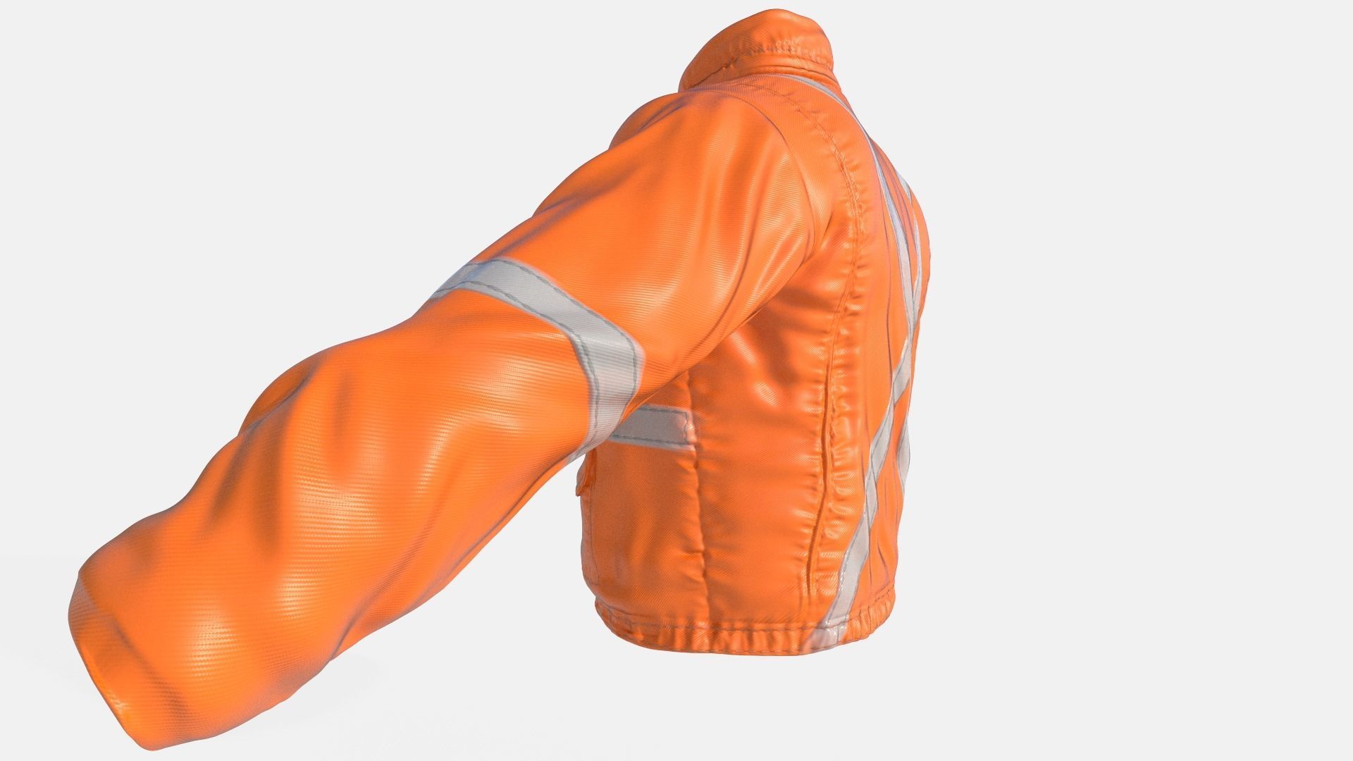 Workman Mining Safety  Jacket Low-poly 3D model_15