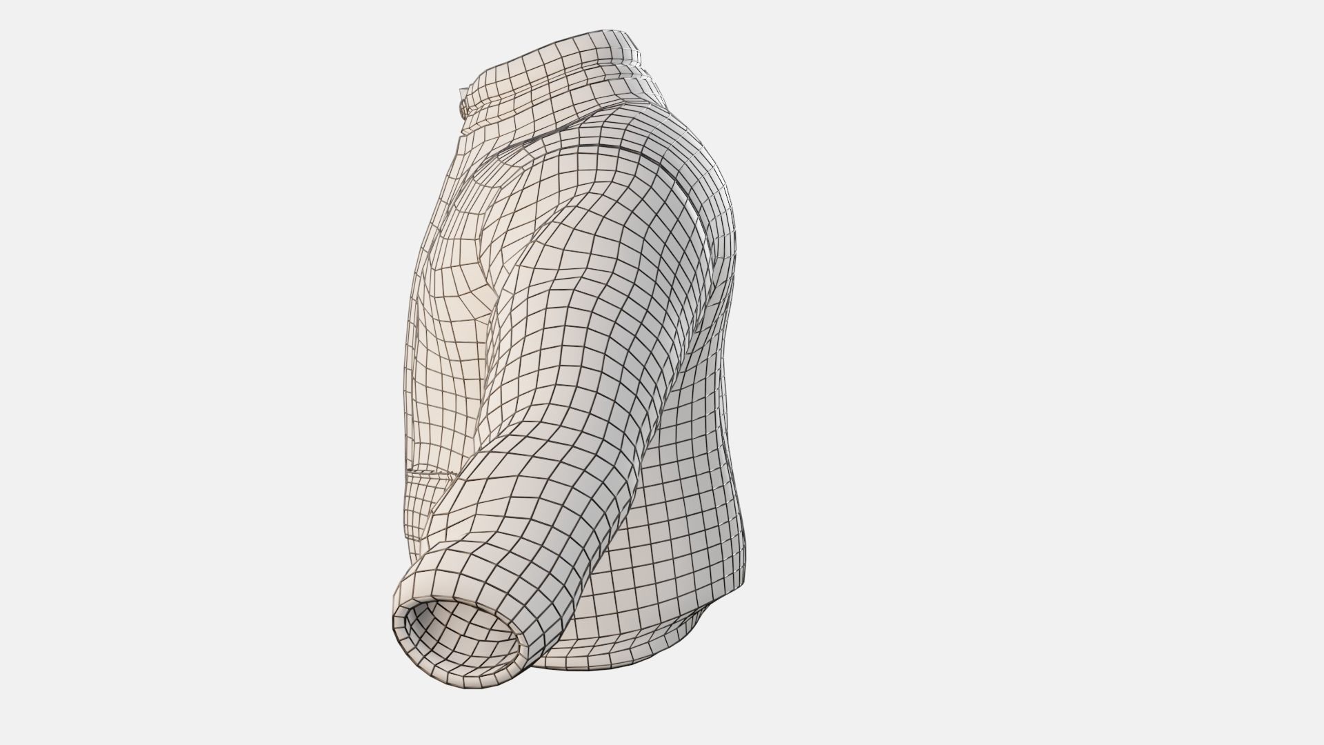 Workman Mining Safety  Jacket Low-poly 3D model_24