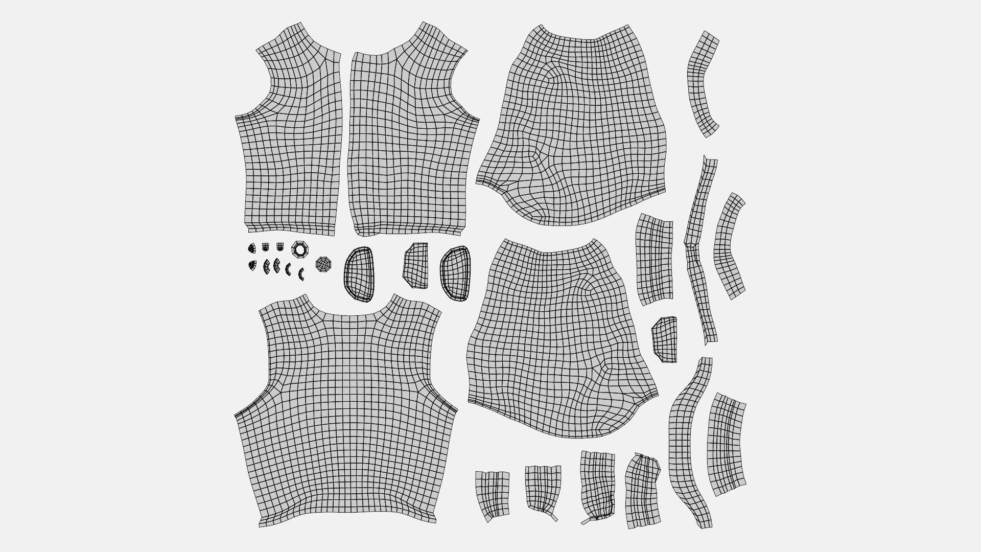 Workman Mining Safety  Jacket Low-poly 3D model_28