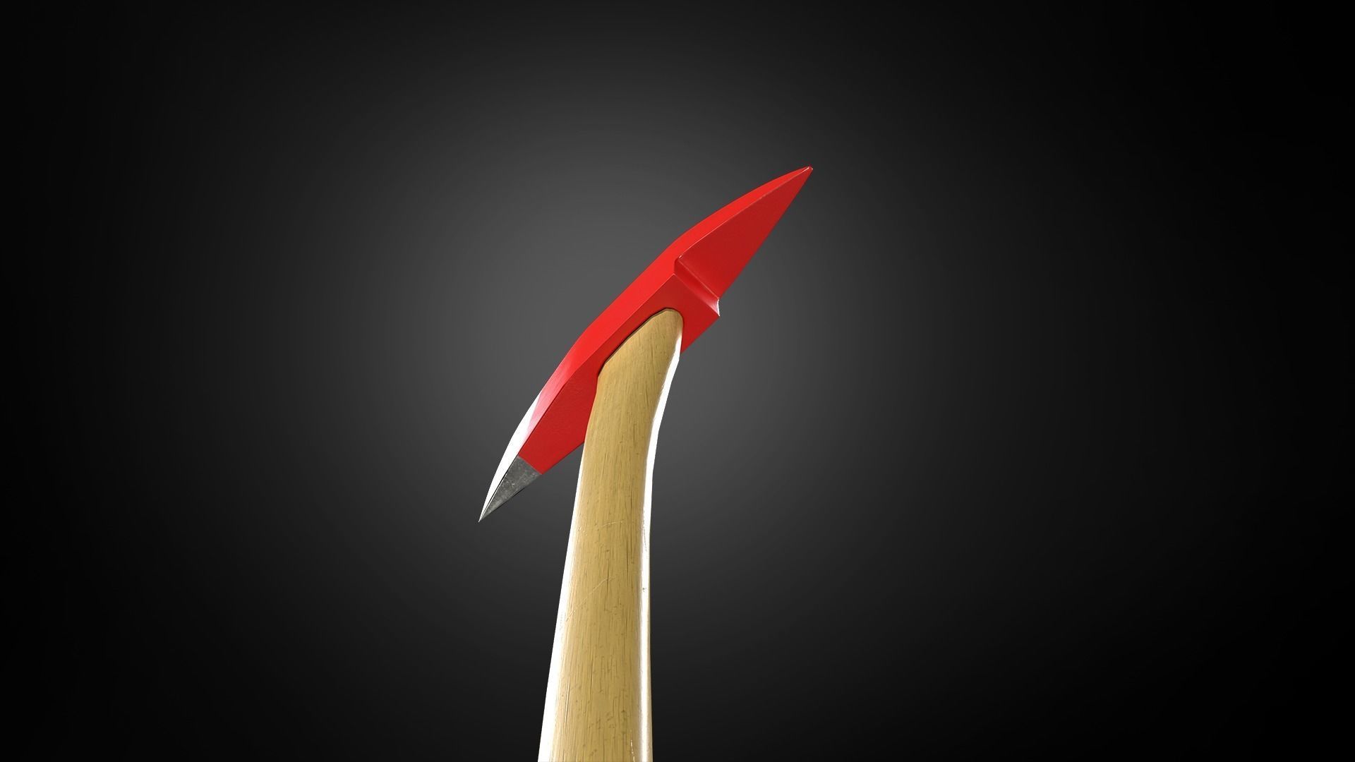 Fireman Axe 3D Low Poly Model Low-poly 3D model_14
