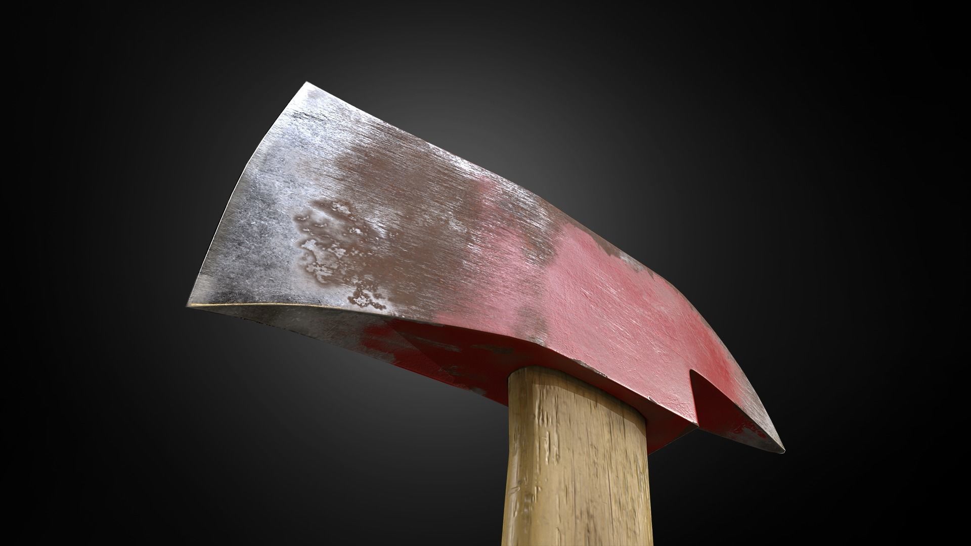 Fireman Axe 3D Low Poly Model Low-poly 3D model_11