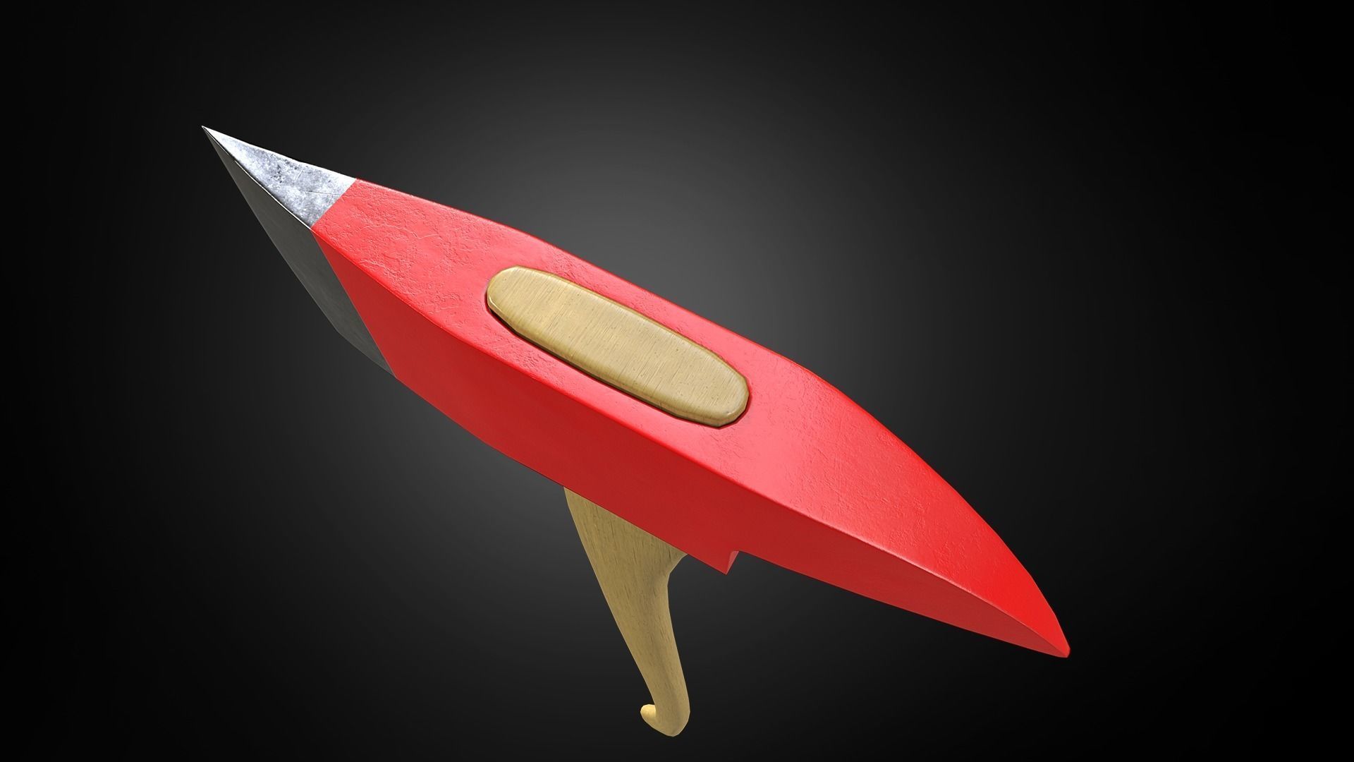 Fireman Axe 3D Low Poly Model Low-poly 3D model_12