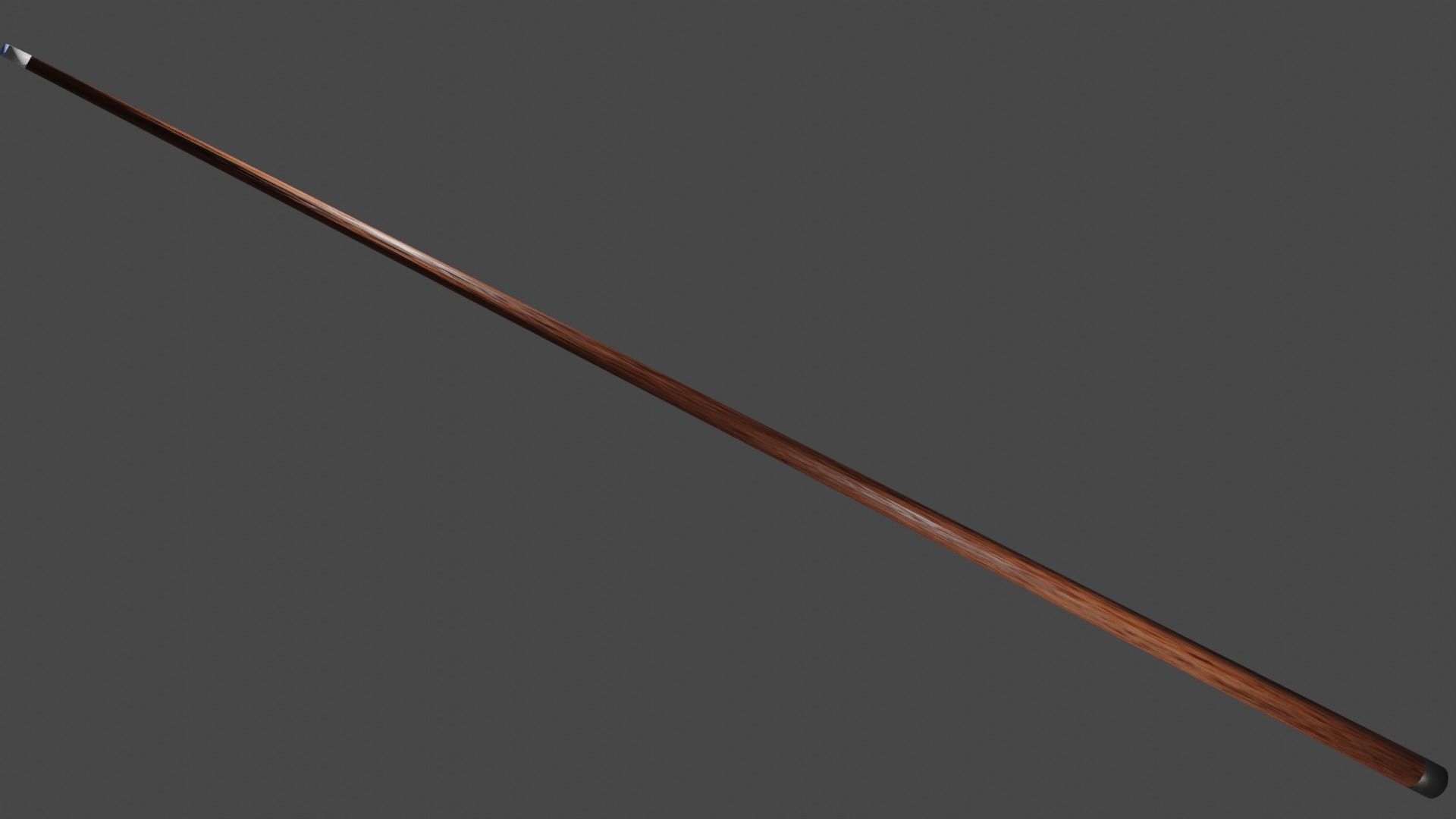 High Quality Pool Set - 16 Balls - Rack - Cue 3D model_5