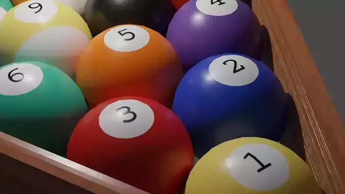 High Quality Pool Set - 16 Balls - Rack - Cue