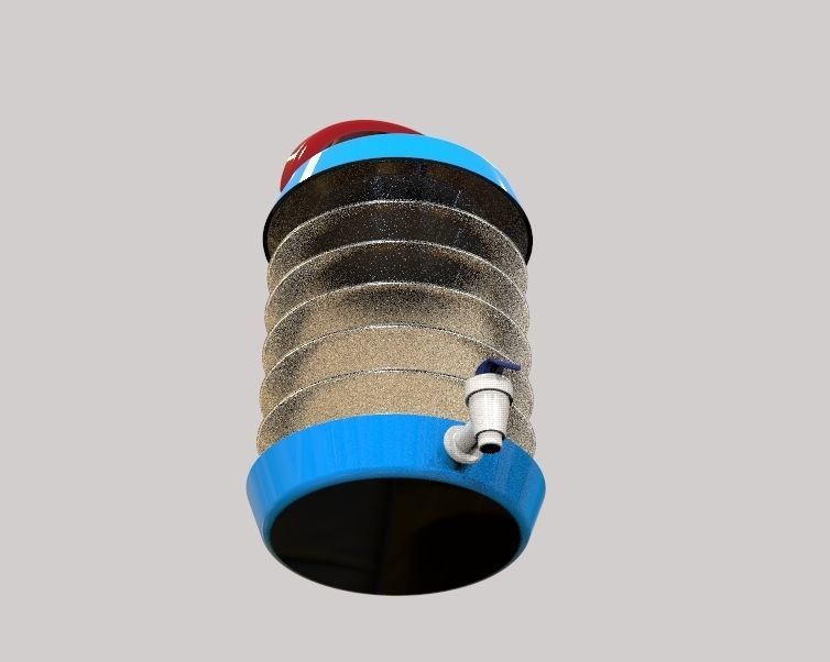 Collapsible Water Dispenser 6 Liter 3D print model_44
