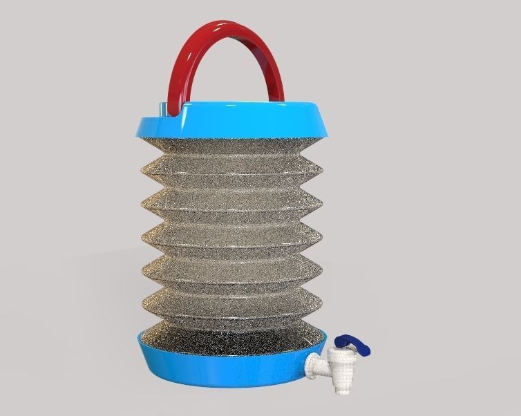 Collapsible Water Dispenser 6 Liter 3D print model_45