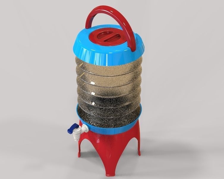 Collapsible Water Dispenser 6 Liter 3D print model_51