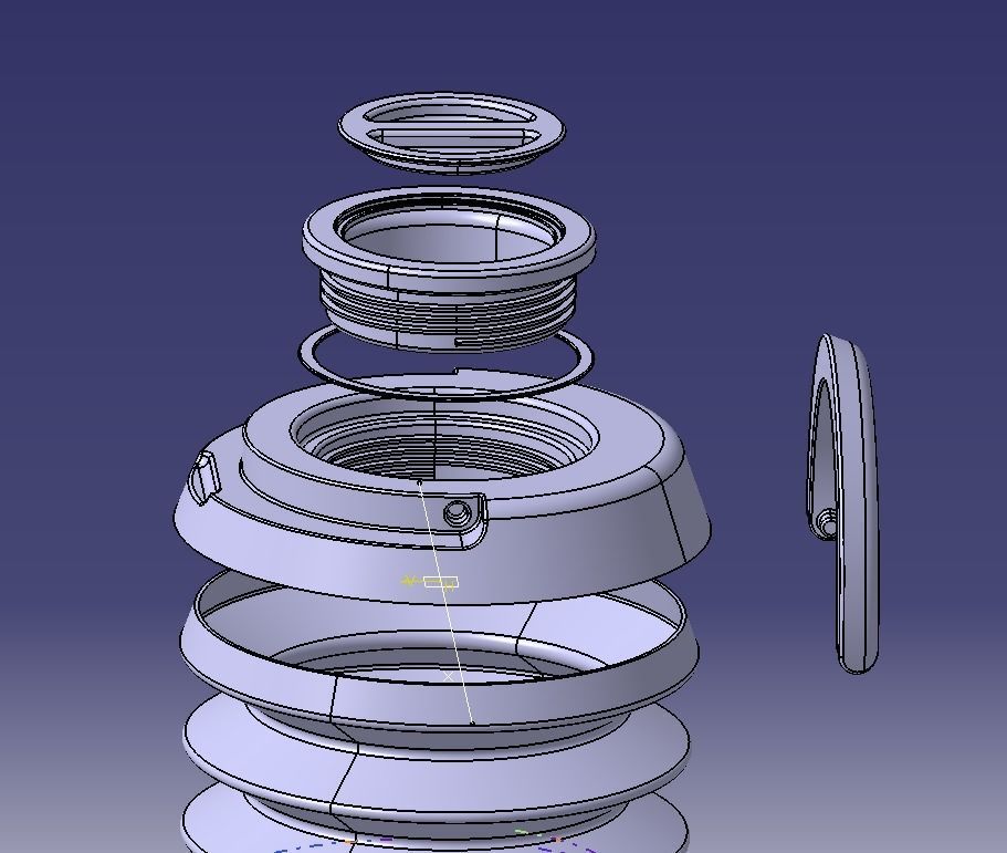 Collapsible Water Dispenser 6 Liter 3D print model_22