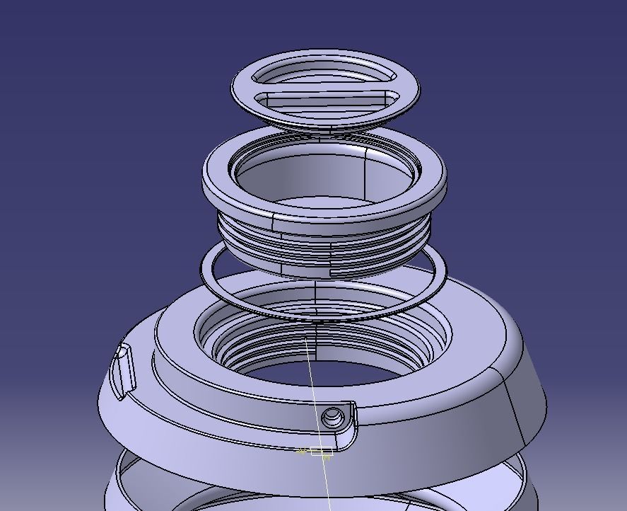 Collapsible Water Dispenser 6 Liter 3D print model_24