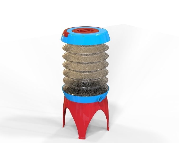 Collapsible Water Dispenser 6 Liter 3D print model_32