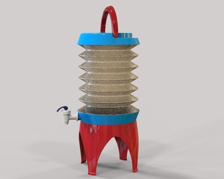 Collapsible Water Dispenser 6 Liter 3D print model_49