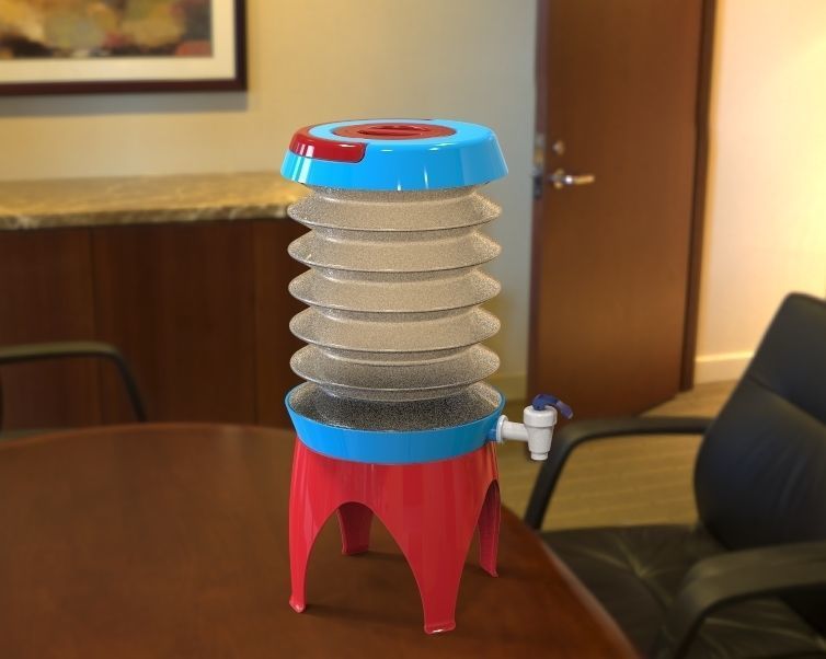 Collapsible Water Dispenser 6 Liter 3D print model_29