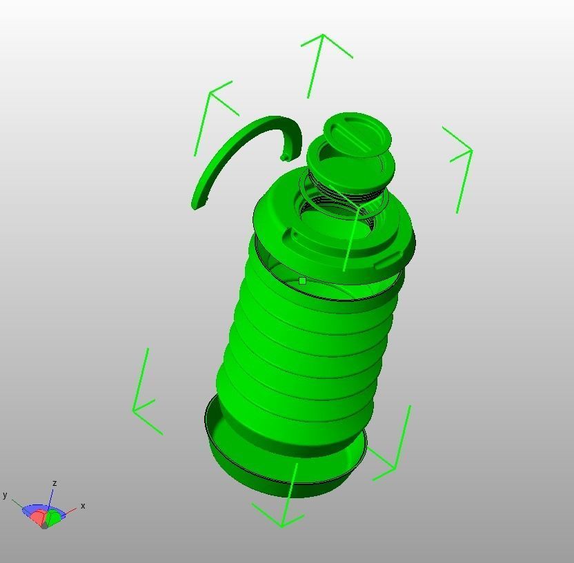 Collapsible Water Dispenser 6 Liter 3D print model_53
