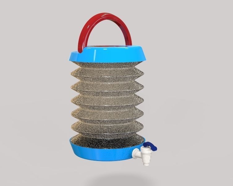 Collapsible Water Dispenser 6 Liter 3D print model_42