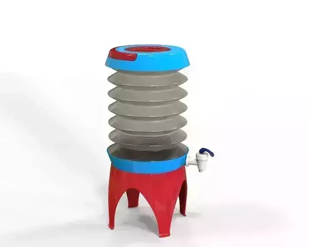 Collapsible Water Dispenser 6 Liter 3D print model