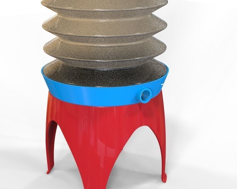 Collapsible Water Dispenser 6 Liter 3D print model_33
