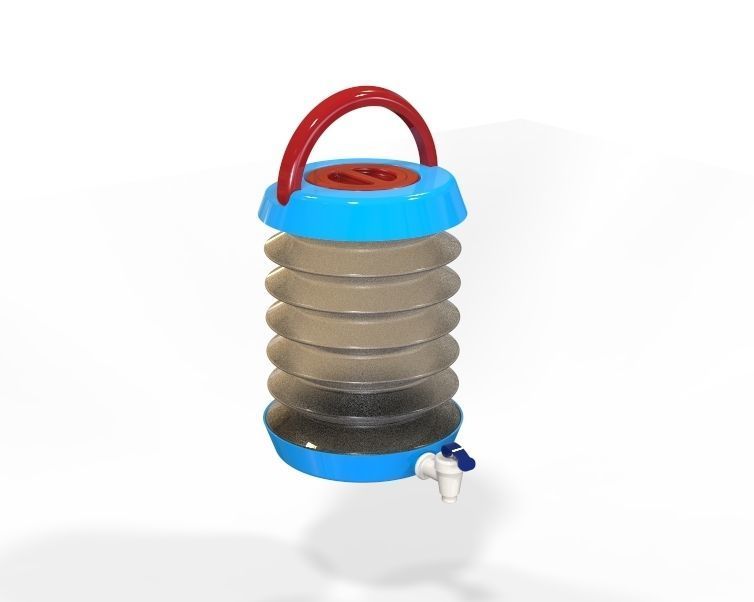 Collapsible Water Dispenser 6 Liter 3D print model_39