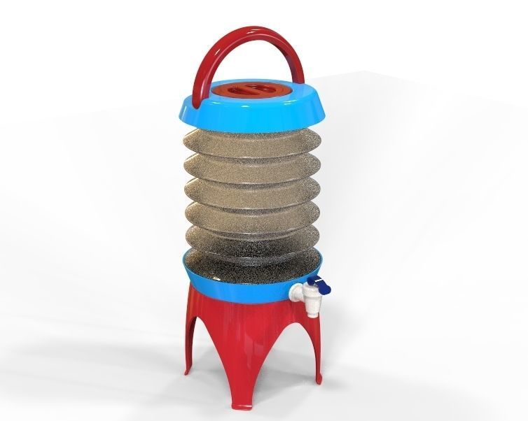 Collapsible Water Dispenser 6 Liter 3D print model_38