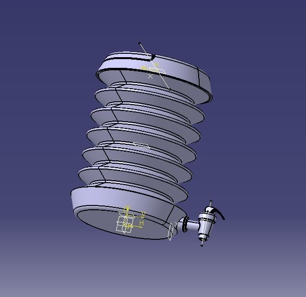 Collapsible Water Dispenser 6 Liter 3D print model_58