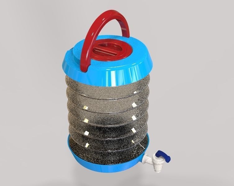 Collapsible Water Dispenser 6 Liter 3D print model_41