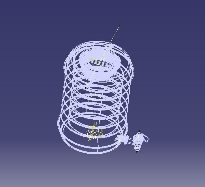 Collapsible Water Dispenser 6 Liter 3D print model_6