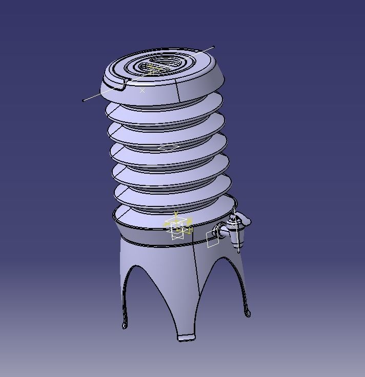 Collapsible Water Dispenser 6 Liter 3D print model_56
