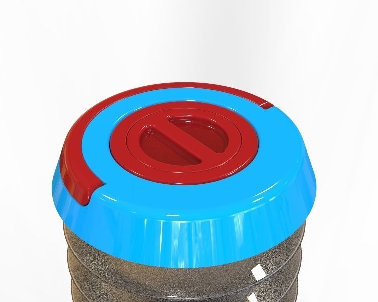 Collapsible Water Dispenser 6 Liter 3D print model_34