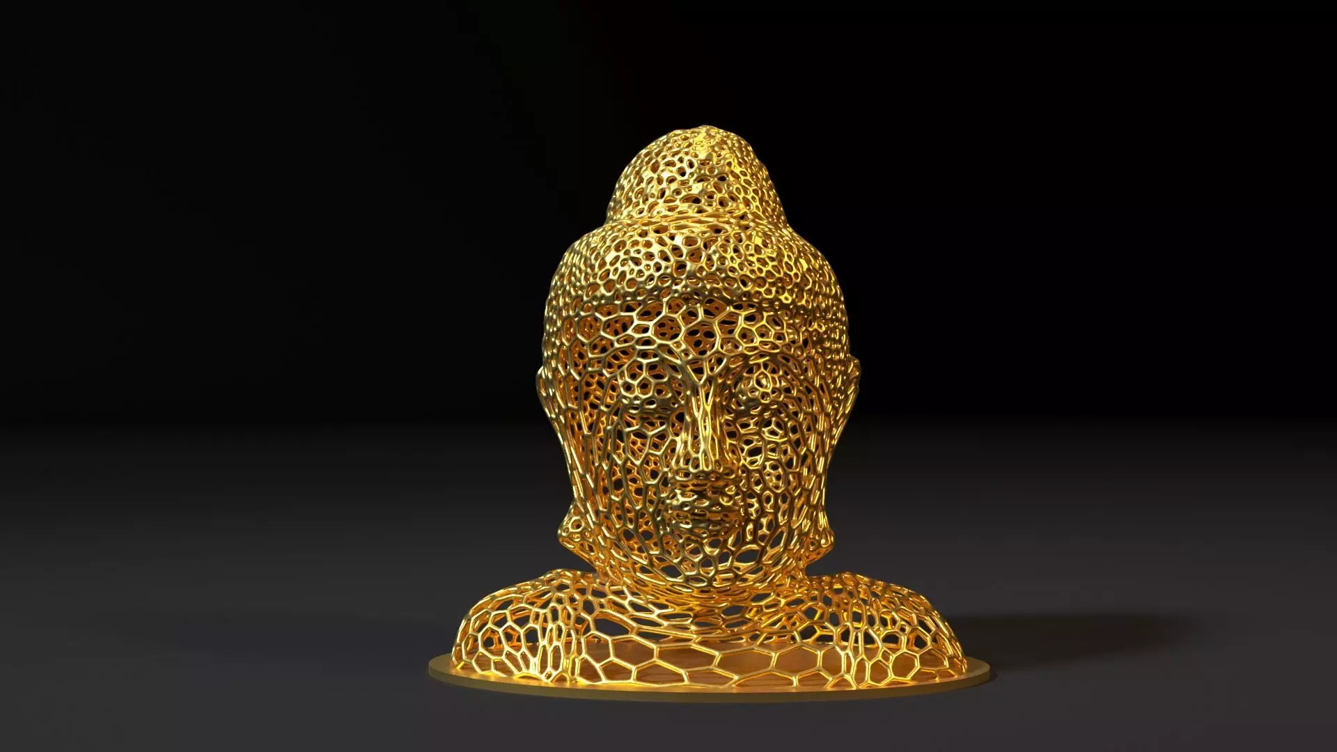 Head of a Buddha 3D print model_0