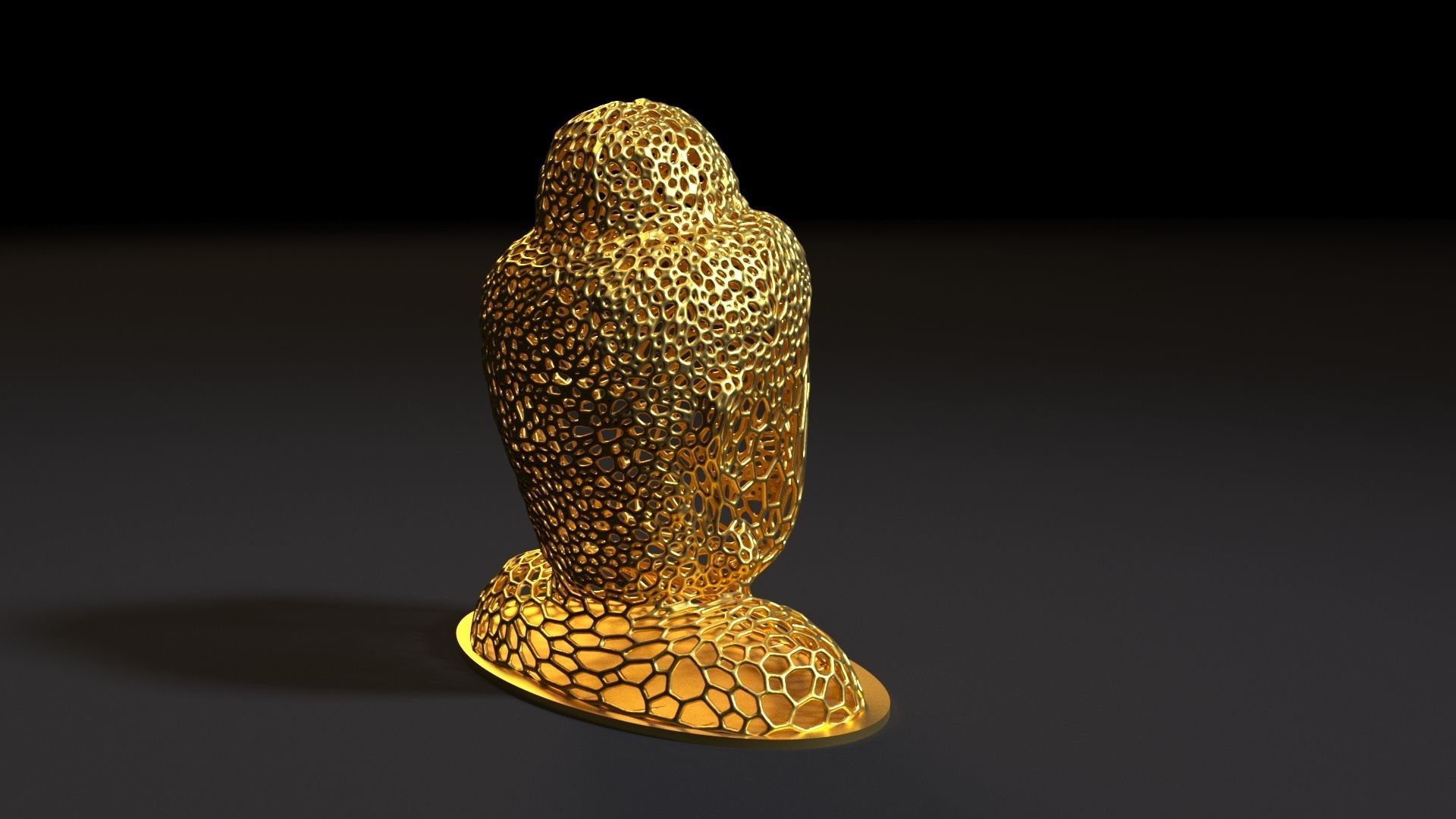 Head of a Buddha 3D print model_5