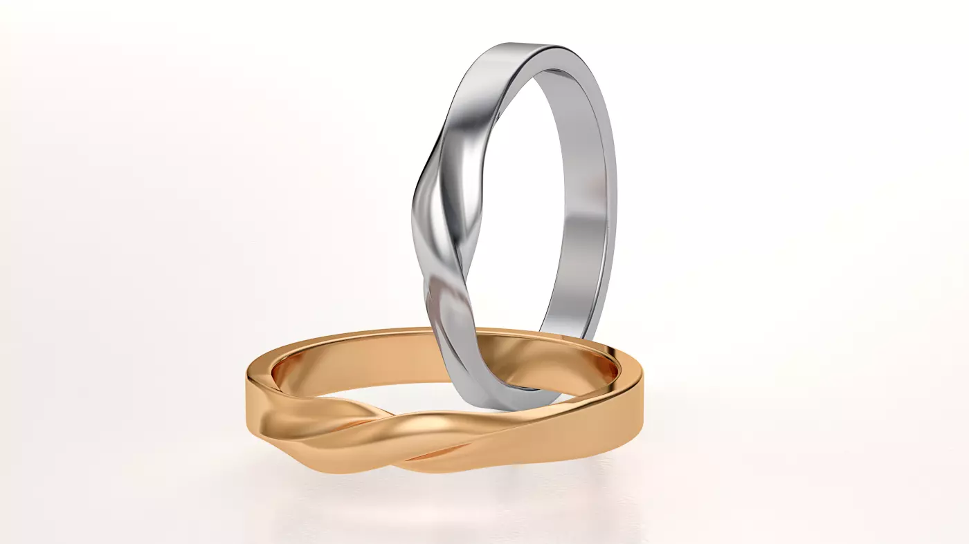 Mobius ring 3mm 3D print model_0