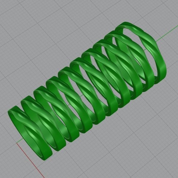 Mobius ring 3mm 3D print model_13