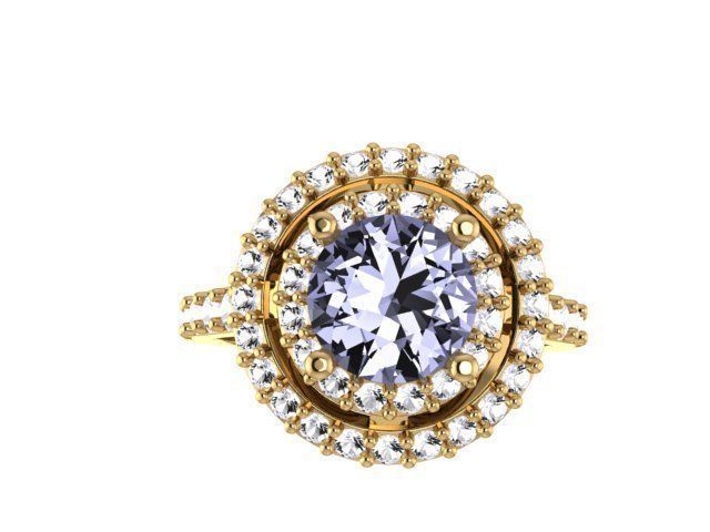 Anillo de compromiso RING 3D PRINT MODEL 3D print model_2